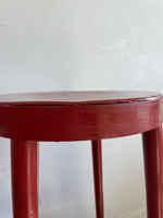 Paire de tabourets de bar rouge
