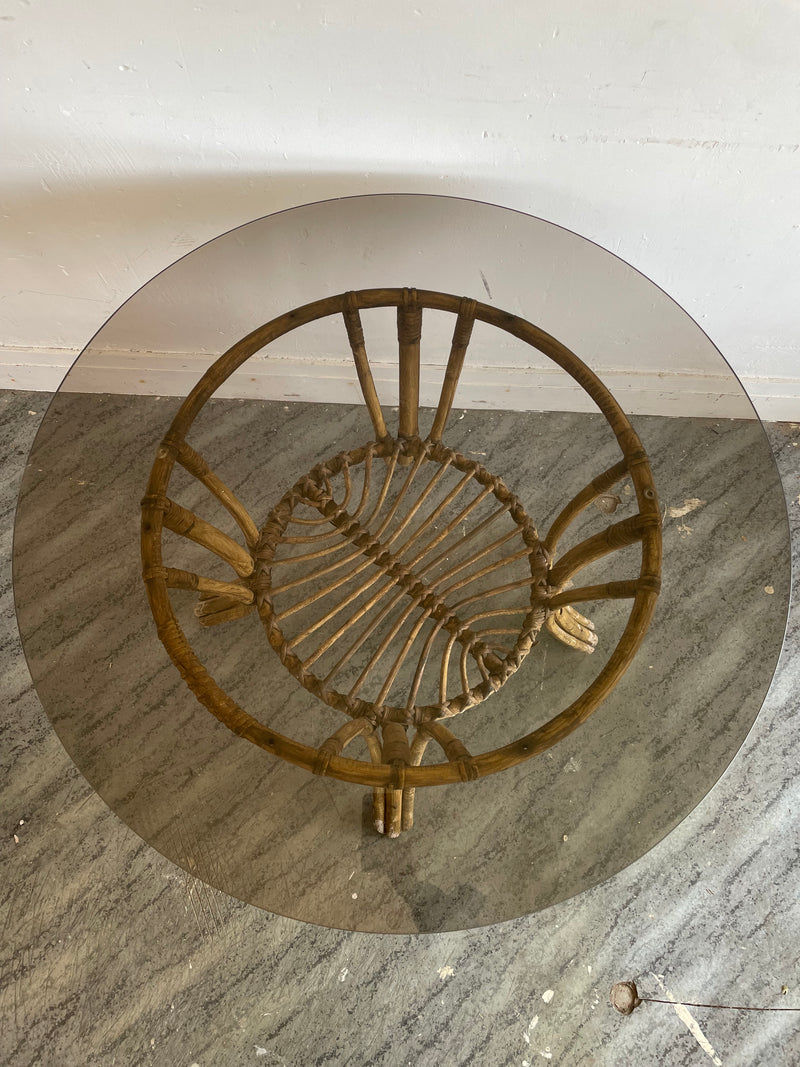 Table en rotin