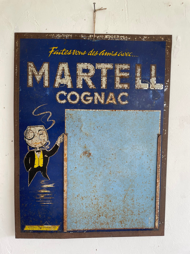 Porte menu Martell Cognac