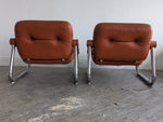 Paire de fauteuils annees 60