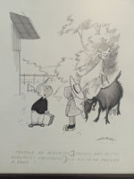 Six dessins encadrés de GAD