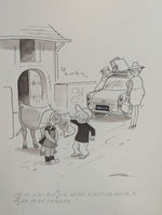 Six dessins encadrés de GAD