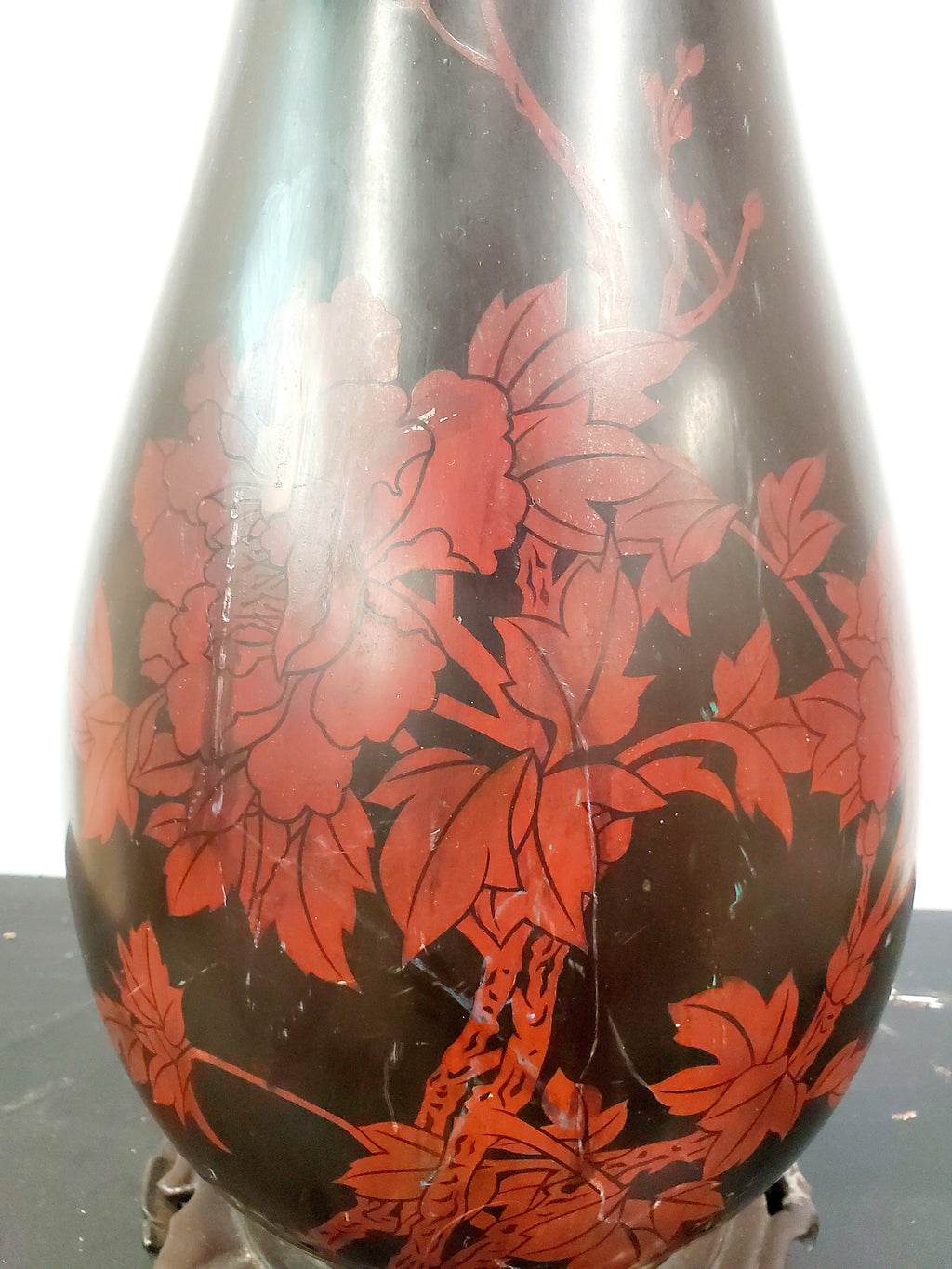 Vase chinois en laque